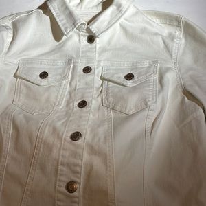 Wax Jean White Denim Jacket Plus 1xl NWT